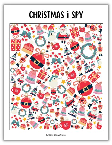 Christmas I Spy Printable | Fanny Printable