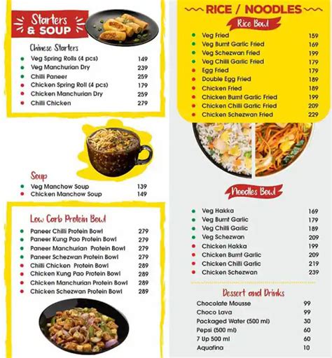 Menu at Big Bowl, Mumbai, Shop-12A 13A