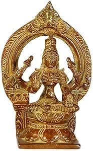 Buy Exotic India Goddess Lakshmi - Brass Sculpture Online at Low Prices ...