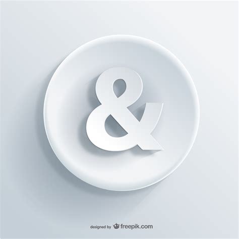 Ampersand 3d icon | Free Vector