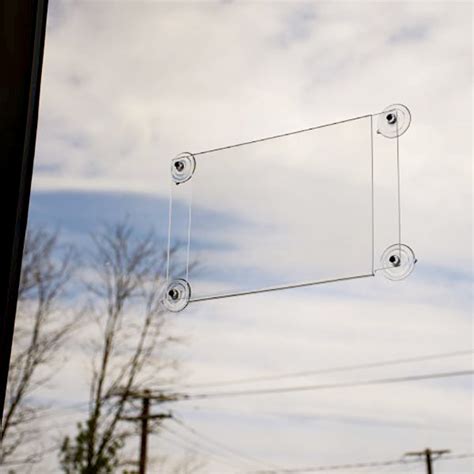 11 x 8.5 Window Sign Holder with Suction Cups – acrylicsheetsindia