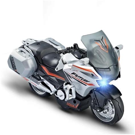 FEXXA Police Motorcycle Toy - Pull Back Motorcycle Toys, Tiny Gift with ...