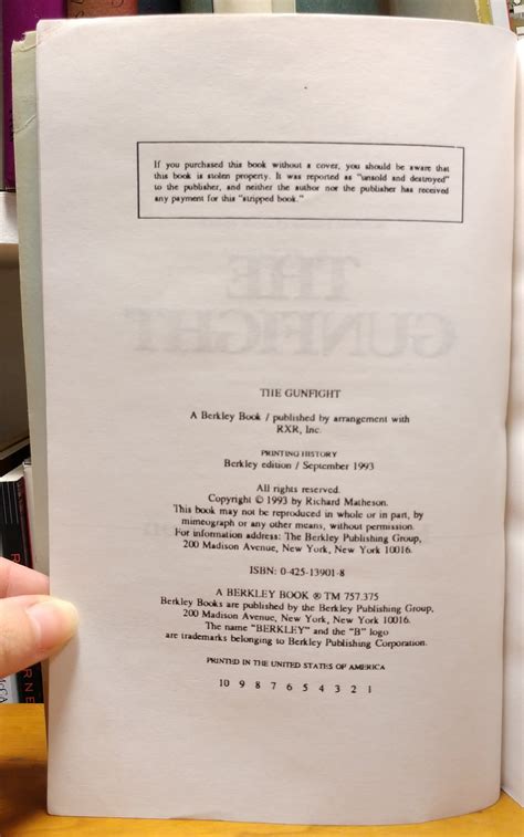 The Gunfight by Richard Matheson: Good Paperback (1993) First Edition ...