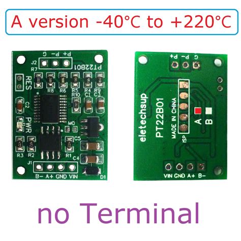 PT22B01 DC 12V -40~220 Celsius 1CH Celsius PT100 RTD Thermocouple ...
