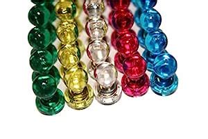 Nexlevl Premium Acrylic Magnetic Push Pins - 25 Extra Strong Neodymium ...