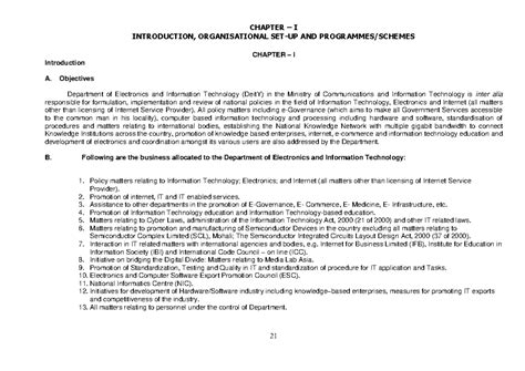 Chapter-1 1 IT - N.A - INTRODUCTION, ORGANISATIONAL SET-UP AND ...