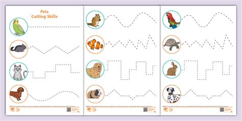 Cutting Skills Worksheets | Fine Motor Skills | Twinkl