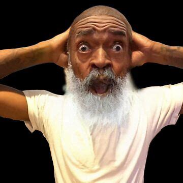 "Shocked Black Guy Meme/ Surprised Black Guy Meme Old Man" Sticker for ...