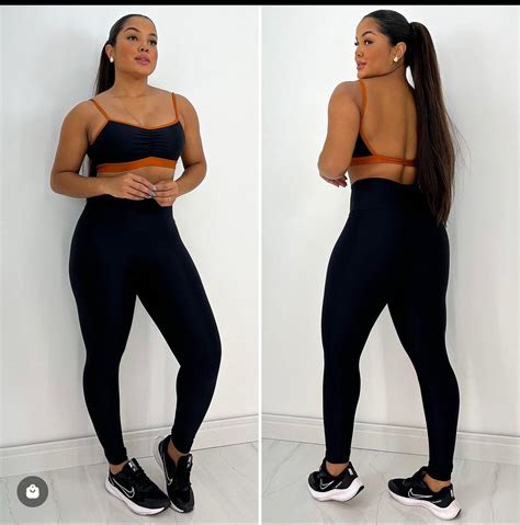 Bicolor Black & Copper Women Workout Set | Brazilian Gorgeous Fitness