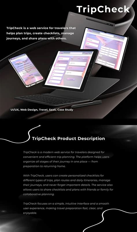 TripCheck — create and share travel checklists :: Behance