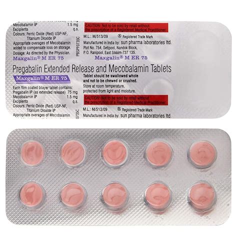 Maxgalin M ER 75 - Strip of 10 Tablets : Amazon.in: Health & Personal Care