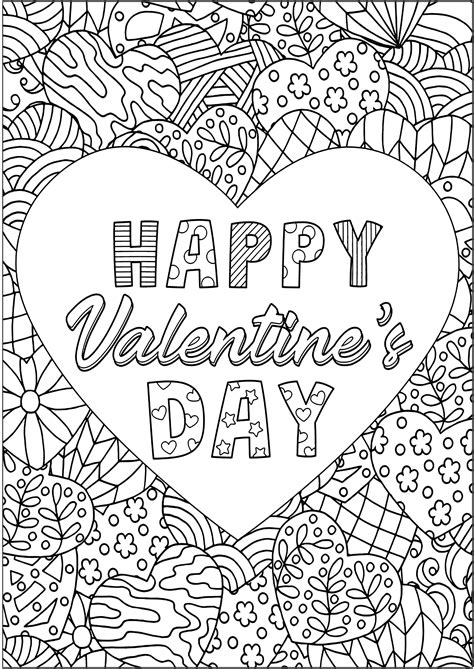Free Valentine Mandala Coloring Pages