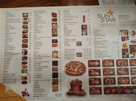 Menu at Sunstar Masala Hut Restaurant Pala, Pala