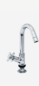 ANSLA Swan CORSA water TAP-SFD ALPINE urbo Swan Neck Pillar Cock Brass ...