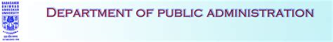 Dept. of | Dept. of Public Administration