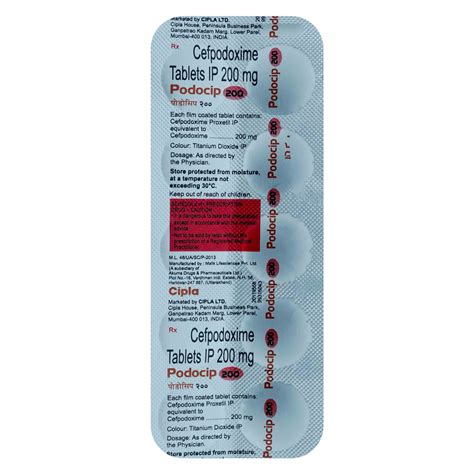 Podocip 200 mg Tablet | Uses, Side Effects, Price | Apollo Pharmacy