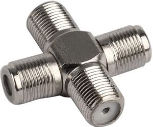 Sage RG6, Rg59 Coax Cable Connector T Type 4 Way Splitter Dish Cable TV ...