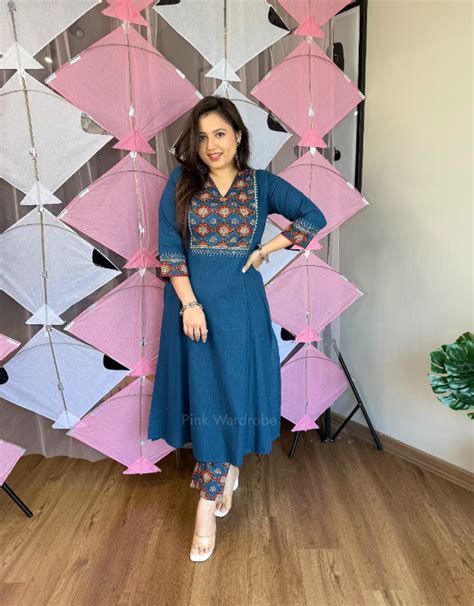 Listha ajrakh print casual office wear pair