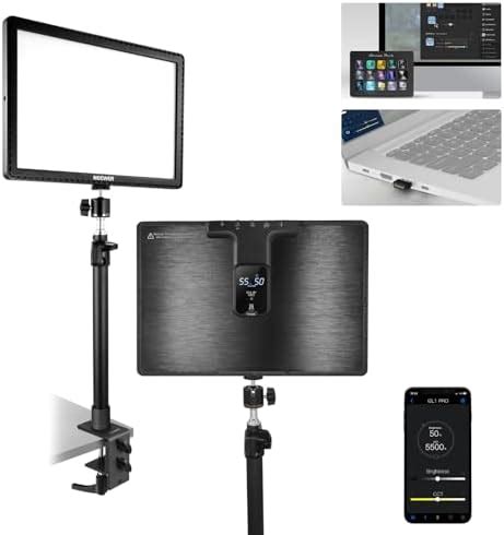 NEEWER GL1 PRO 15.5" Key Light Streaming Light, Video Light with 2.4G ...