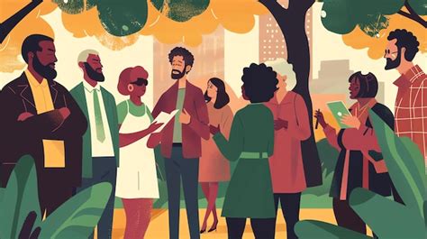 Group of People Standing and Talking Laughing 的图像结果