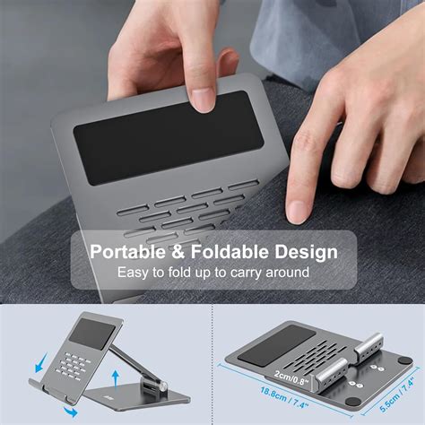 Buy Tablet Stand, BoYata Adjustable & Foldable Tablet Holder for Desk ...
