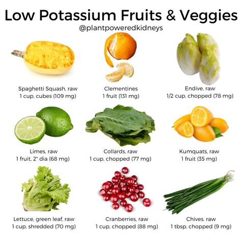 Low Potassium Diet {from a Renal Dietitian} | Low potassium diet, Kidney friendly diet ...