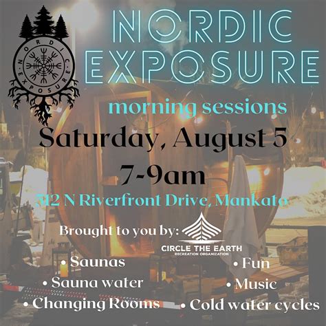 Nordic Exposure morning session, 512 N Riverfront Dr, Mankato, 5 August ...
