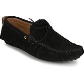 Buy Big Fox Men's Mehendi Colour Driving Suede Check Loafers -9 UK at ...