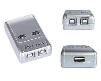 Buyyart New USB 2.0 AB Switch Box, 2 PC to 1 USB 2.0 Device (Printer ...