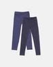 Buy Navy Blue Leggings for Girls by Twin Birds Online | Ajio.com