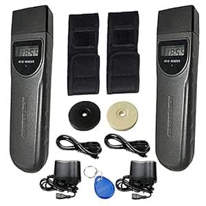 2pcs Guard Tour Guard Patrol System with 30pcs Site Checkpoint LCD ...