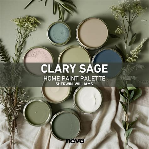 CLARY SAGE Sherwin Williams Paint Palette, Whole House Color Palette ...