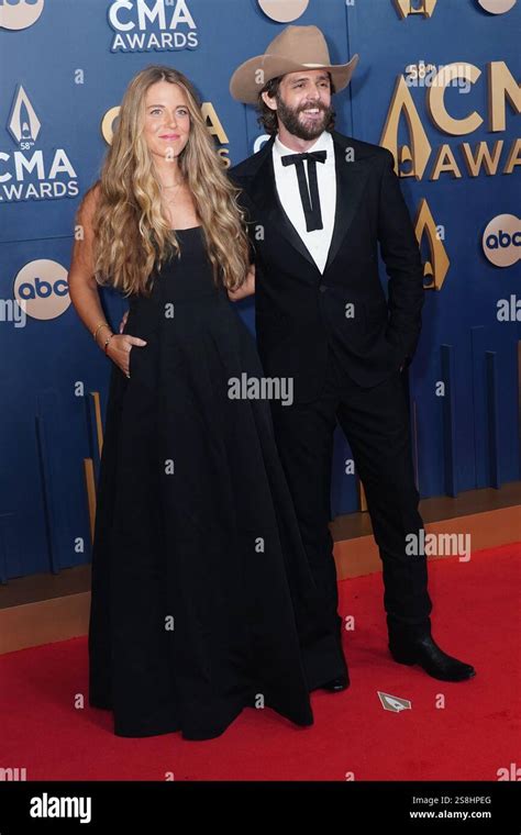 Nashville, Tennessee, USA. 20th Nov, 2024. Lauren Atkins, Thomas Rhett ...