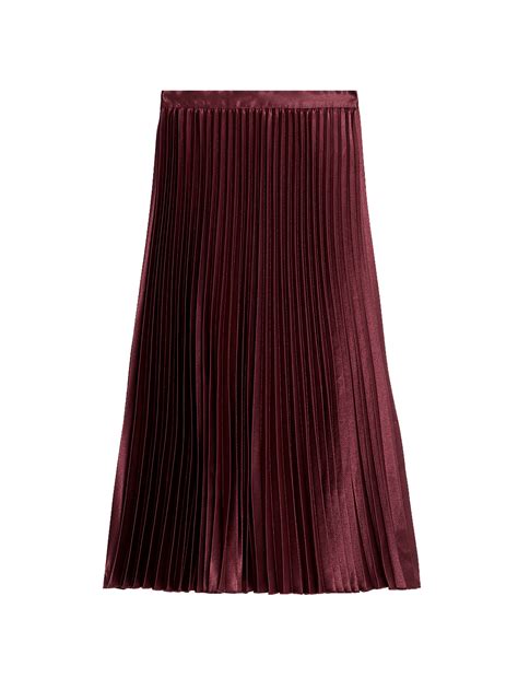 Buy Satin Pleated Midaxi Skirt at Marks & Spencer