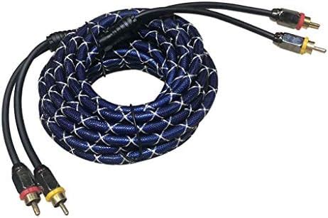 4.5m Car Audio Stereo Amplifier Speaker RCA Interconnect Cable Wire ...