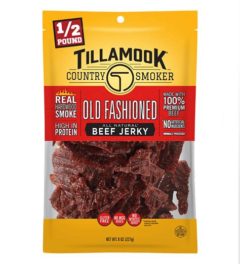 Tillamook Country Smoker All Natural Old Fashioned Beef Jerky, 8 oz ...