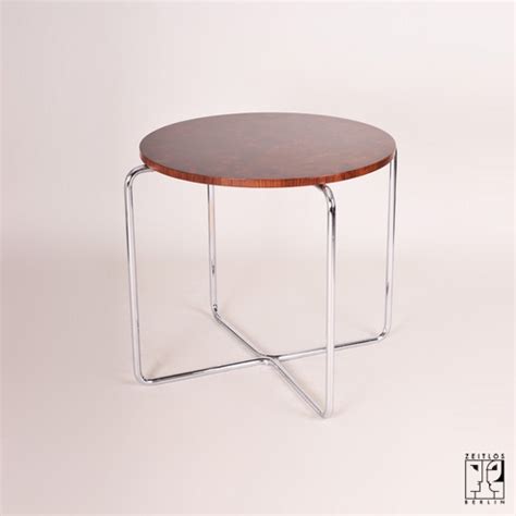 Tubular steel table in Bauhaus modernist style manufactured by Thonet ...