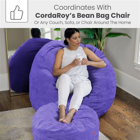 Snapklik.com : CordaRoys Corduroy Bean Bag Pouf Footstool