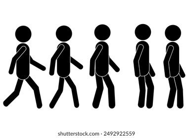 Image result for Walking Keyframes Stick Figure