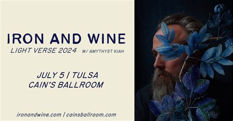 Iron & Wine - Light Verse 2024 Tour, Cain's Ballroom, Tulsa, 5 July ...