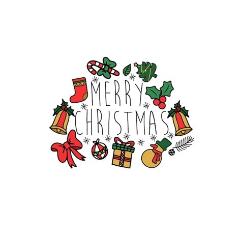 Typografie-Set für frohe Weihnachten und ein gutes neues Jahr ...