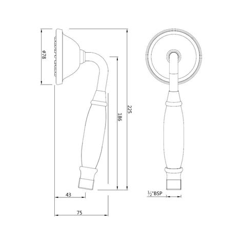 Jaquar Single Flow Hand Shower HSH-ABR-9537N - Antique Bronze – bathkart.in