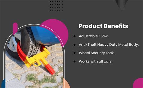AutoBizarre Anti-Theft Heavy Duty Metal Body Adjustable Claw Wheel ...