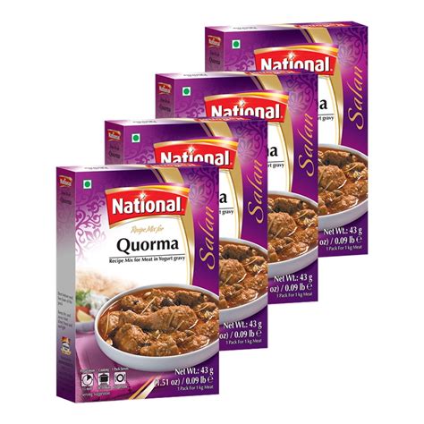 Buy National Foods Qourma Recipe Mix 1.51 oz (43g) | South Asian Curry ...
