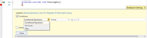 Debugging in Visual Studio 的图像结果