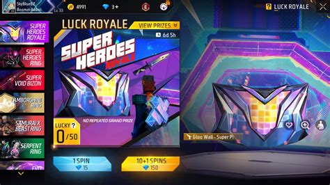 Free Fire Superheroes Royale rewards: Gloo Wall - Super Pixel, Backpack ...