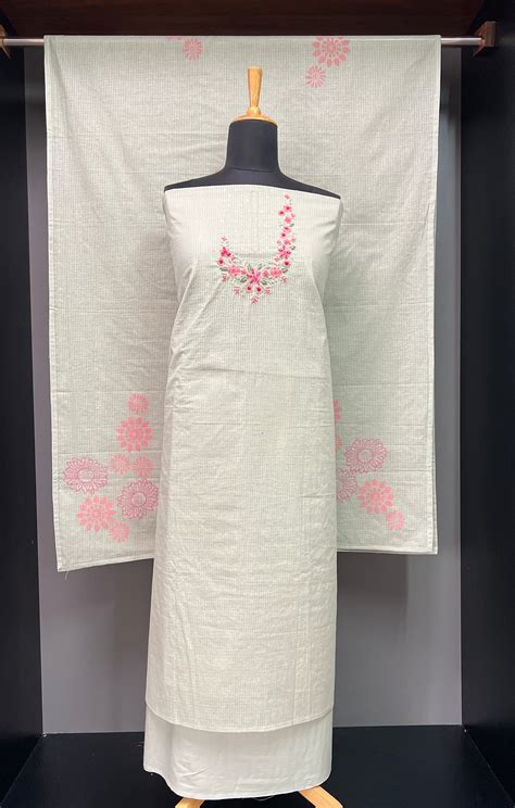 Hand Embroidery Detailed Kota Salwar Set | PHU182 – Aham Designer Boutique