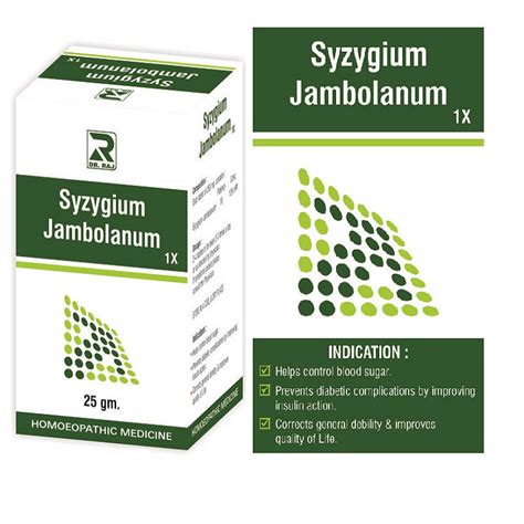 Homeopathic Diabetes Tablets | Dr. Raj Syzygium Jambolanum 1X – Homeomart