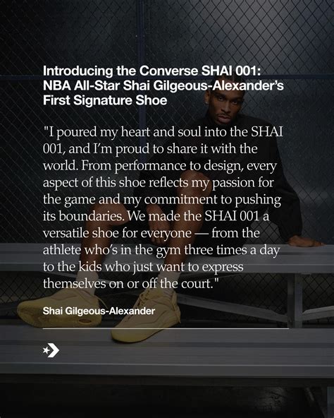 Introducing the Converse SHAI 001: NBA All-Star Shai Gilgeous-Alexander ...