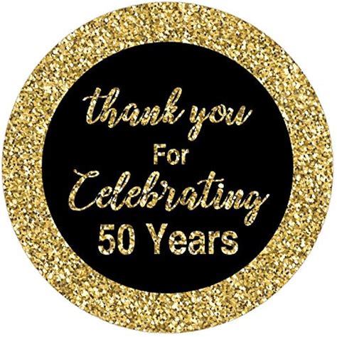 Careland 50th Birthday Stickers, Gold 1.75 Inch India | Ubuy